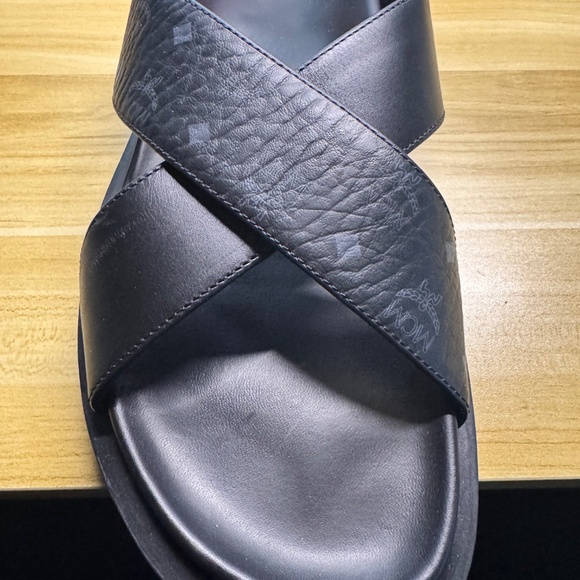 MCM CROSS SANDAL INVISETOS LEATHER MIX.  MEN SANDALS SIZE 13 - Picture 5 of 5